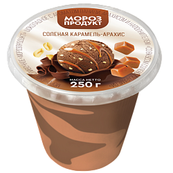 «MOROZPRODUCT» chocolate-peanut-salted caramel butter glass plastic